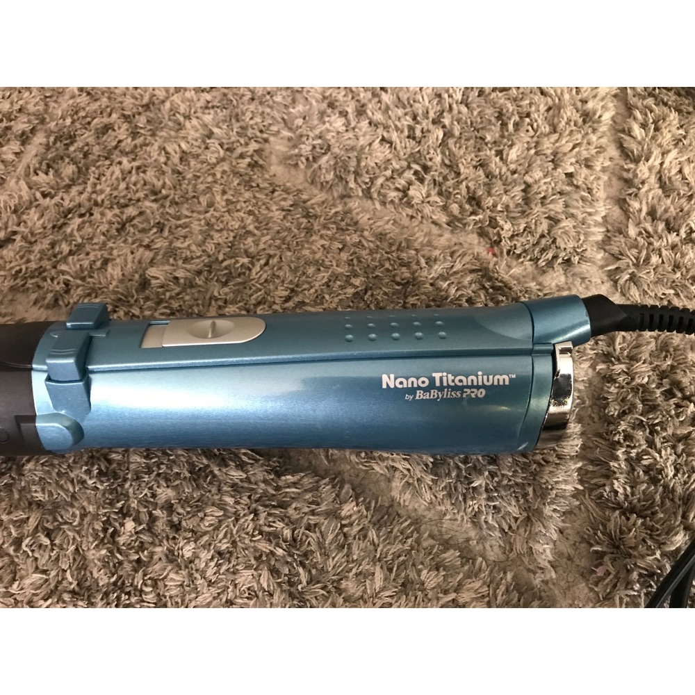 BaBylissPRO Nano Titanium MiraCurl Rotating Brush & Curling Iron 3pc Bundle Blue - Picture 2 of 9